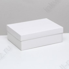 Коробка подар. складная "Белый" 24*17*8 см