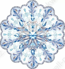 Плакат фигурный А5 "Снежинка" Плакат фигурный А5 "Снежинка"