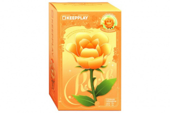 Конструктор пласт. "Роза желтая" 31 дет.