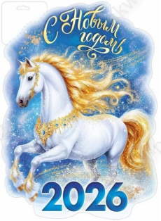 Плакат фигурный А3 "С новым годом!" Плакат фигурный А3 "С новым годом!"