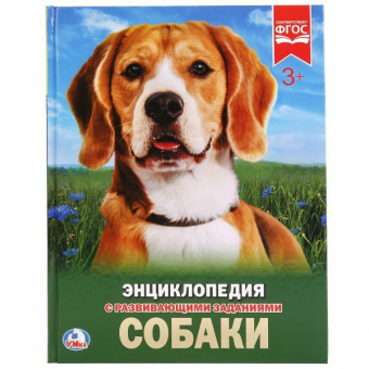 Энциклопедия тв. обл. А4 Умка "Собаки" с развив. заданиями