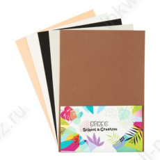 Набор фоамирана А4 05 л. 05 цв. Кокос "Оттенки коричневого" 1 мм