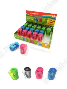 Точилка пласт. 1 отв. с контейнером Keyroad "Cup-sharpy"