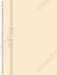 Тетрадь А4 80 л. кл. греб. Х "NEWtone Pastel. Лунный камень" Soft-touch