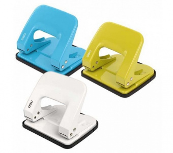 Дырокол на 20 л. Deli метал., асс.