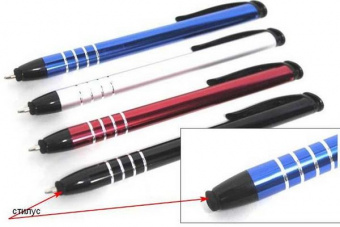 Ручка-стилус масл. авто Basir синяя