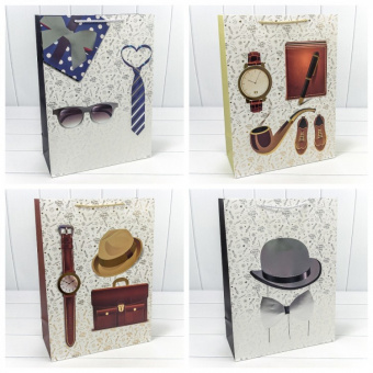 Пакет подар. 33*45 см OMG "Мужской"