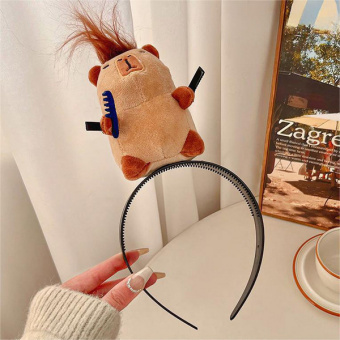Ободок для волос Storiz "Капибара" собачка