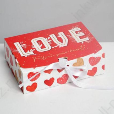 Коробка подар. складная "Love" 16,5*12*5 см