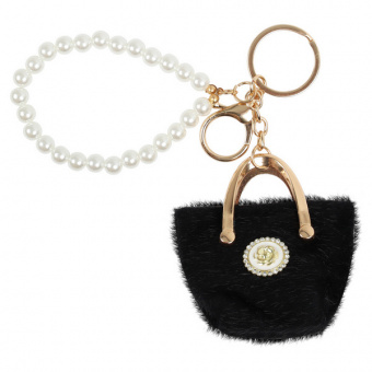 Брелок Кокос  кожзам/искус мех, 11 см