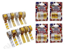 Набор клейкой ленты для декора 3 шт. 1,5 см*3 м Mazari 