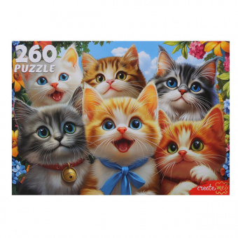 Пазл 260 эл. ПП "Селфи очаровательных котят"