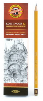 Карандаш дер. без ласт. Koh-I-Noor 1500/3Н
