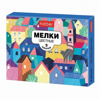 Мел цветной 09 шт. Х "Городок"