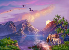 Пазл 1000 эл. Фрея "На водопое"