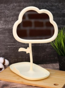 Зеркало настольное Girly" Big cloud" желт.