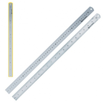 Линейка металлическая 50 см Brauberg