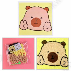 Аппликация помпонами 22*22 см Творческая мастерская "Капибара"