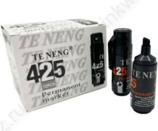 Маркер перманент 7 мм черн. скош. 