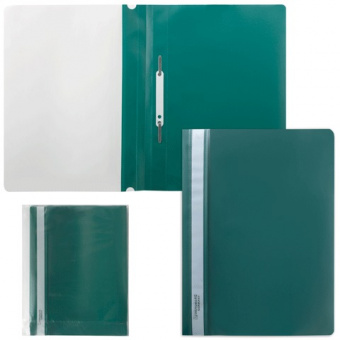 Скоросшиватель пл. А4 Brauberg зел.