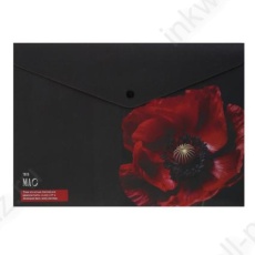 Папка-конверт на кнопке А4 Fiorenzo "Цветочный шик" тисн. фольг.