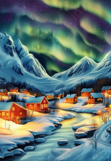 Пазл 500 эл. Фрея "Сияние севера"