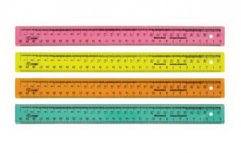 Линейка закройщика 30 см СТАММ "Неон" цв.