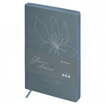 Ежедневник недат. А5 136 л. Greenwich Line "Ваш выбор. Серый" иск. кожа, цв. срез